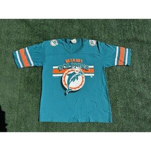 NFL (TR) - Miami Dolphins Single Stitch Football Jersey 1995 Youth Large